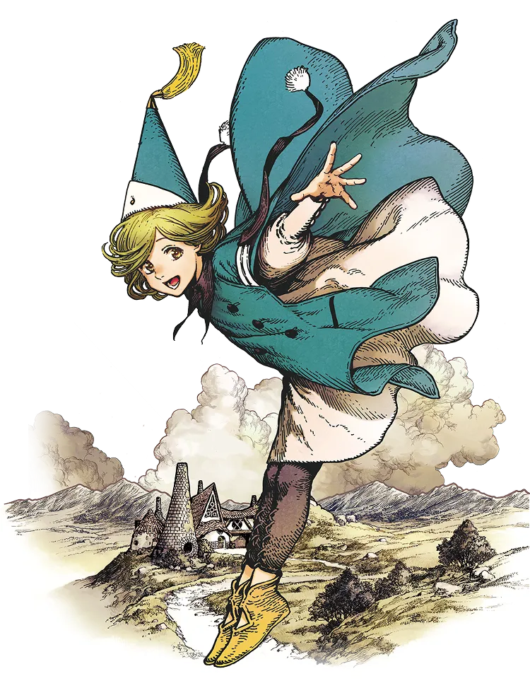 とんがり帽子のアトリエのイラスト